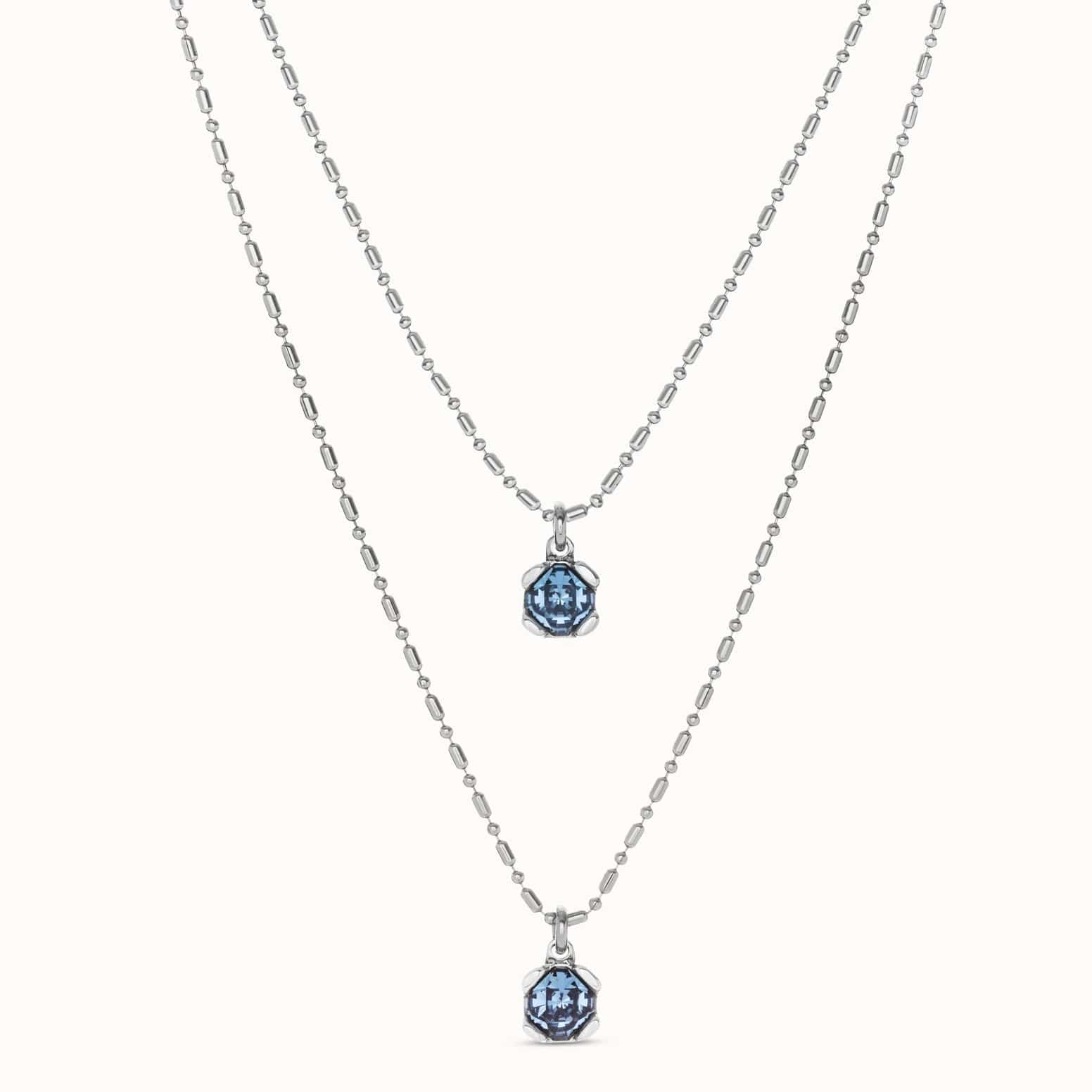 UNOde50 Necklace Long pendant chain necklace with crystals