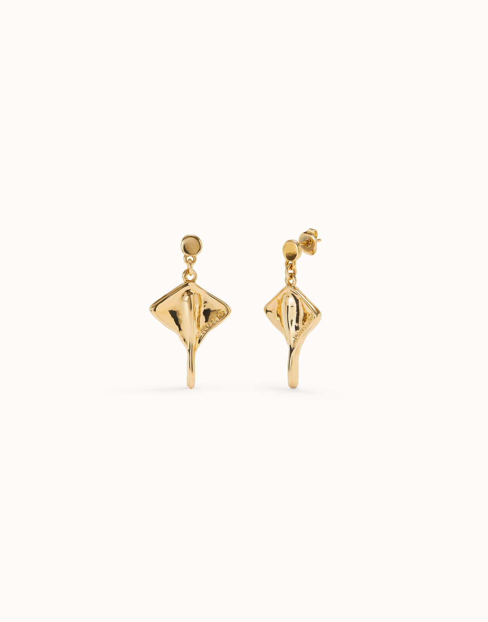 UNOde50 Earring Manta ray-shaped drop earrings