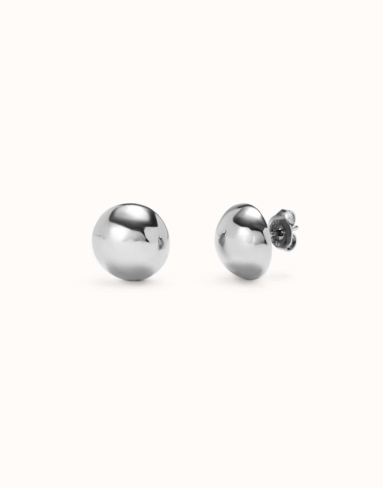 UNOde50 Earring Sterling silver-plated bead shaped earrings
