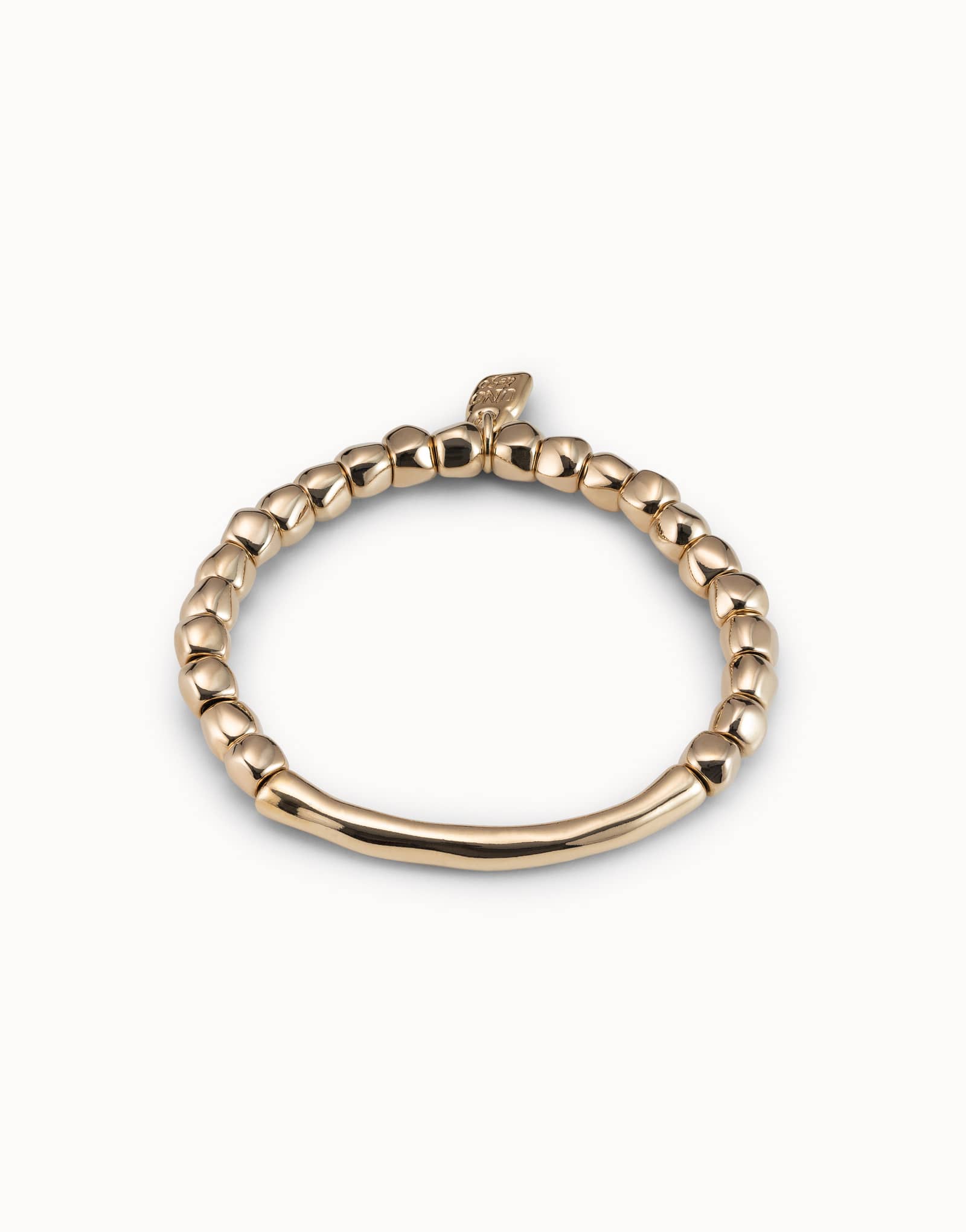 UNOde50 Bracelet 18K gold-plated bead bracelet