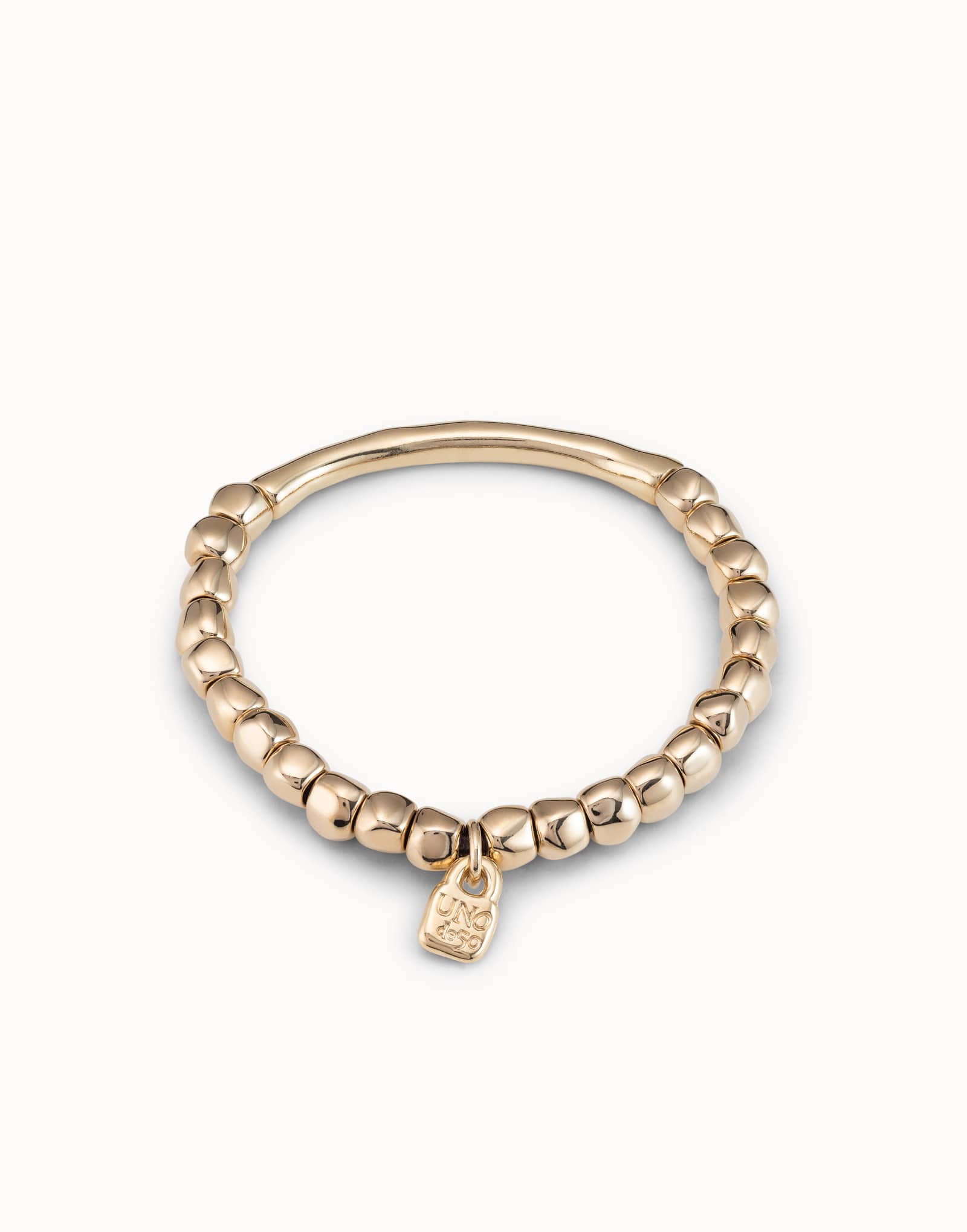 UNOde50 Bracelet 18K gold-plated bead bracelet