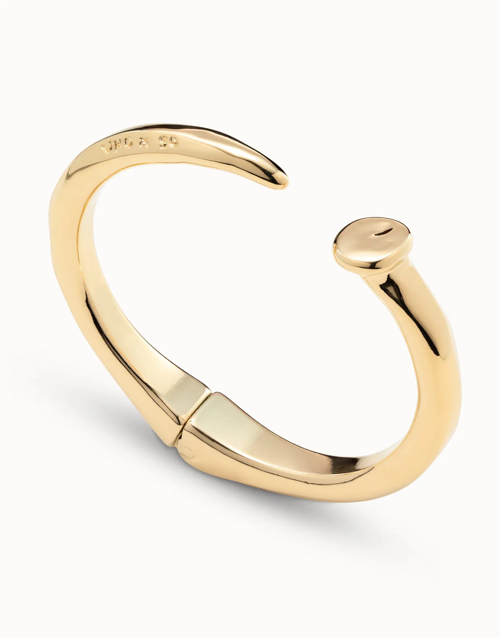 UNOde50 Bracelet 18K gold-plated rigid bracelet