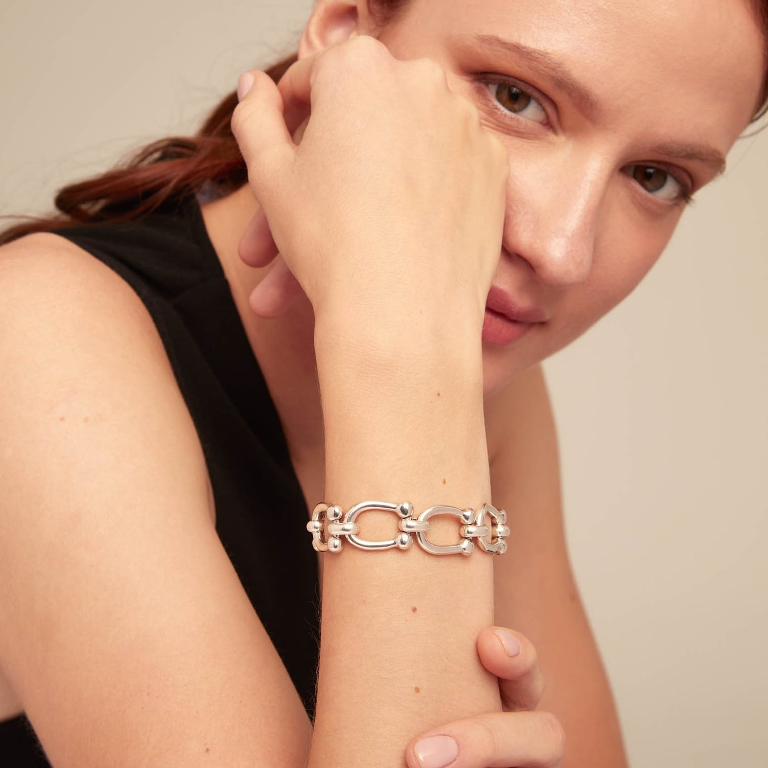 UNOde50 Bracelet Medium oval link chain bracelet