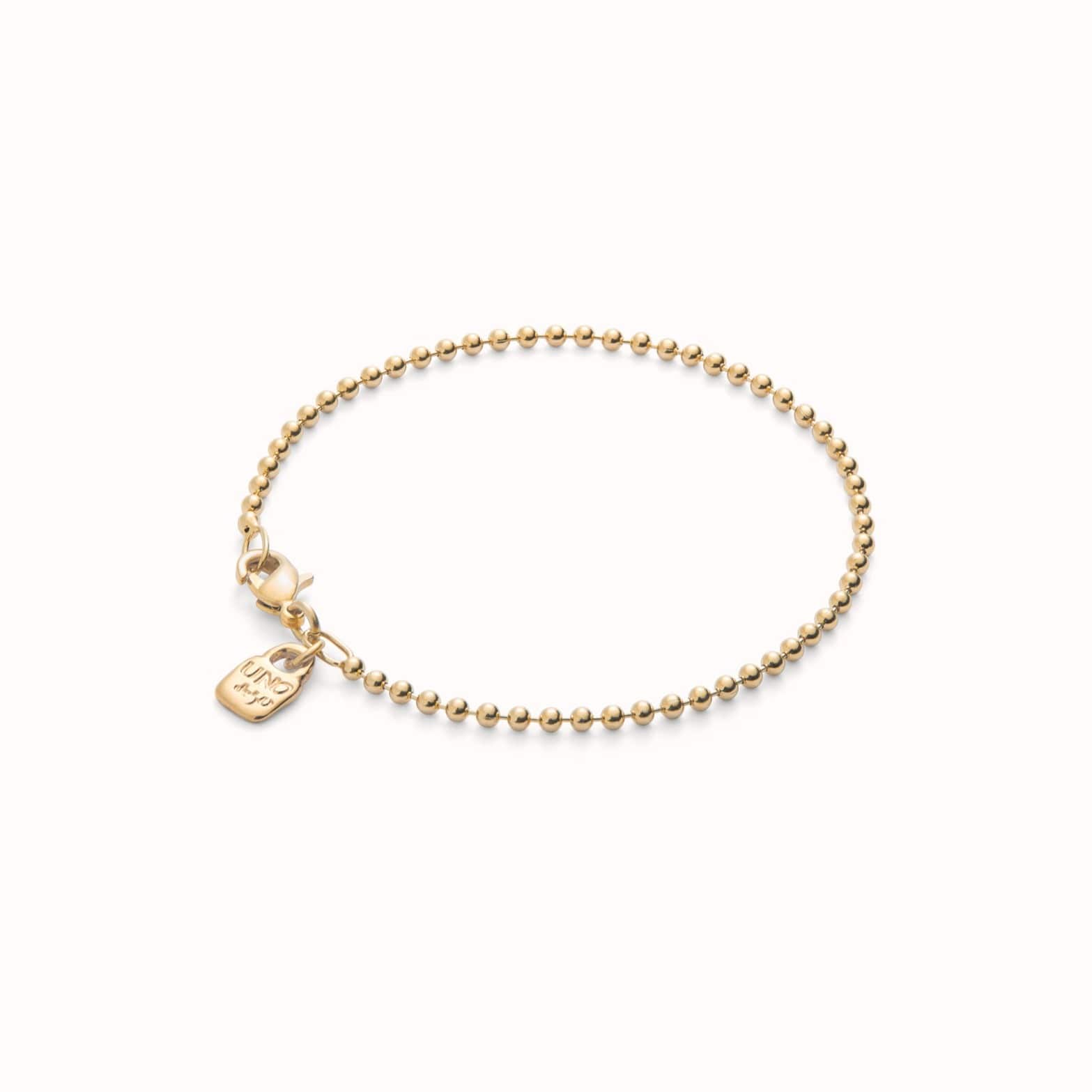 UNOde50 Bracelet 18K gold-plated beads bracelet