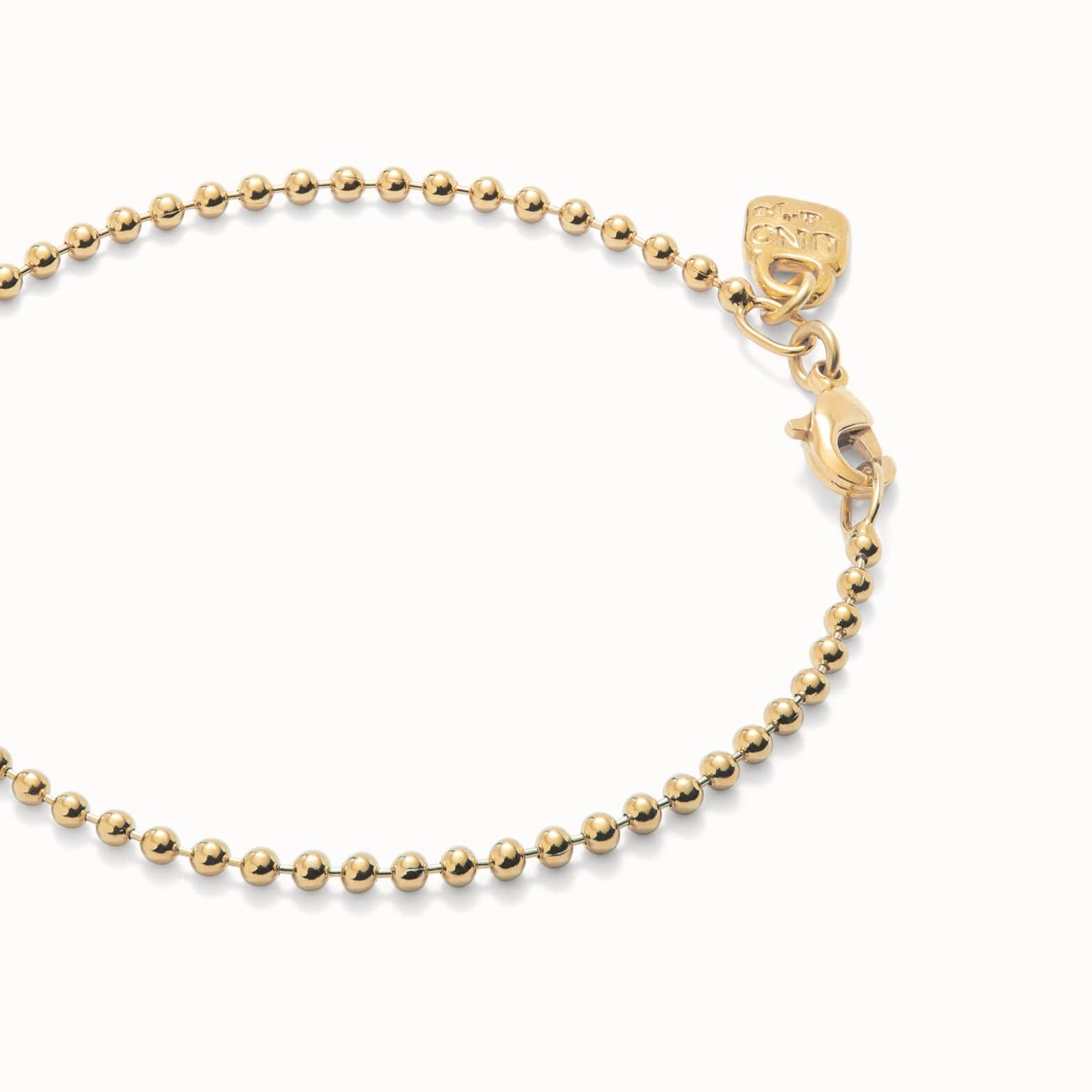 UNOde50 Bracelet 18K gold-plated beads bracelet