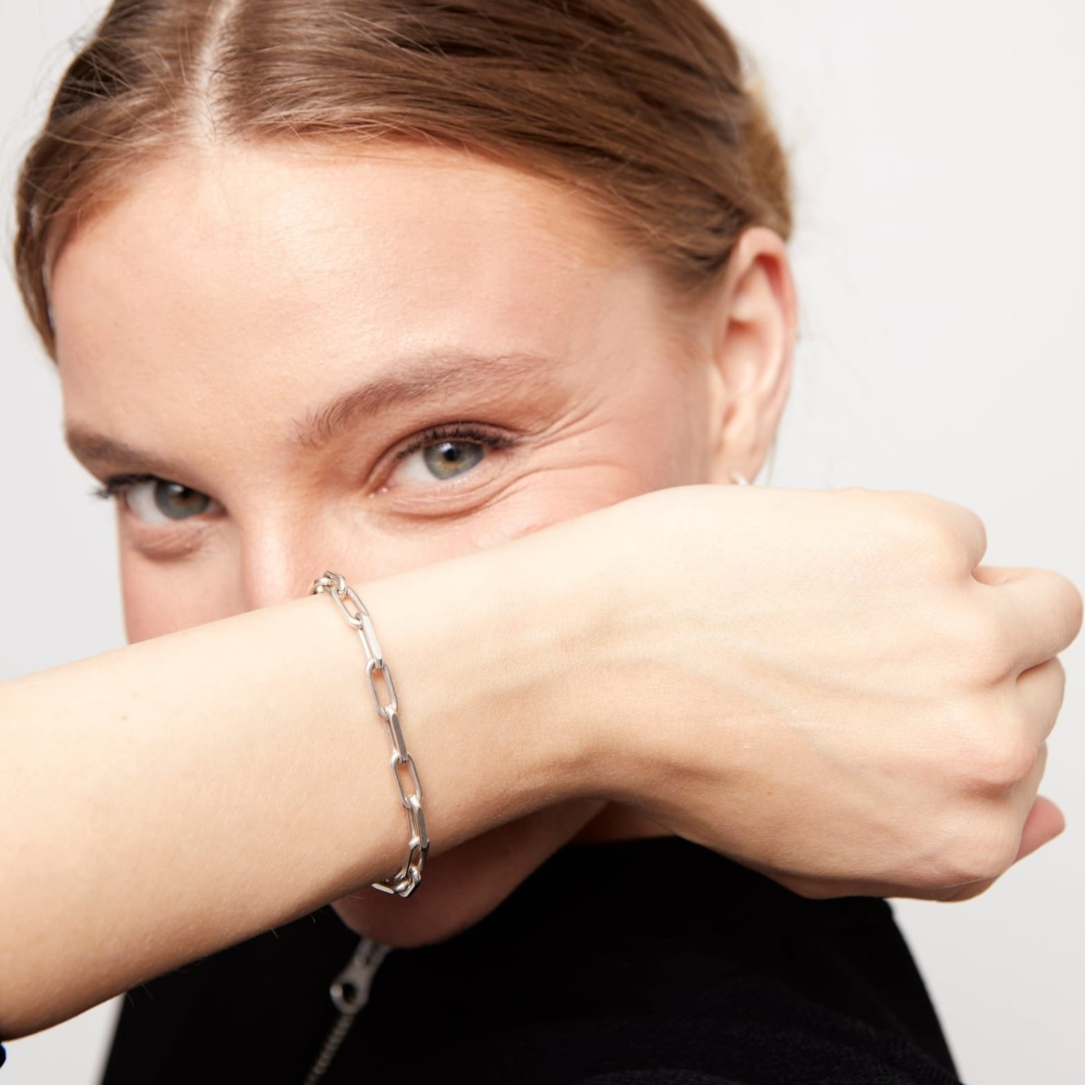 UNOde50 Bracelet Sterling silver-plated bracelet with big links