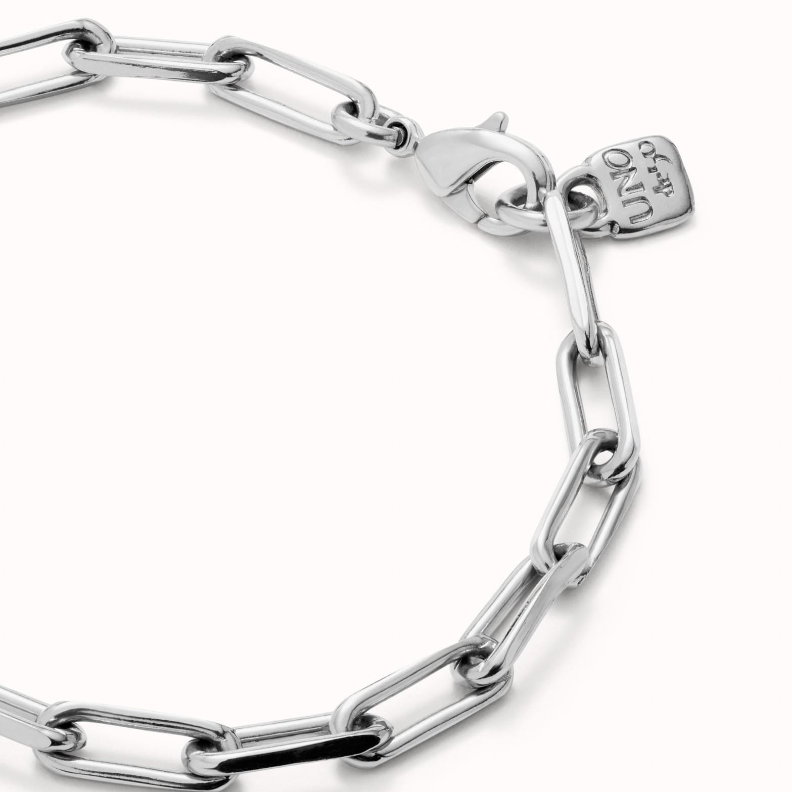 UNOde50 Bracelet Sterling silver-plated bracelet with big links