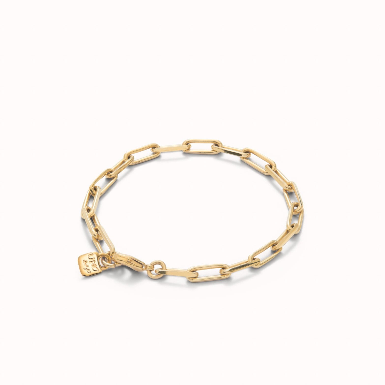 UNOde50 Bracelet 18K gold-plated bracelet with big links