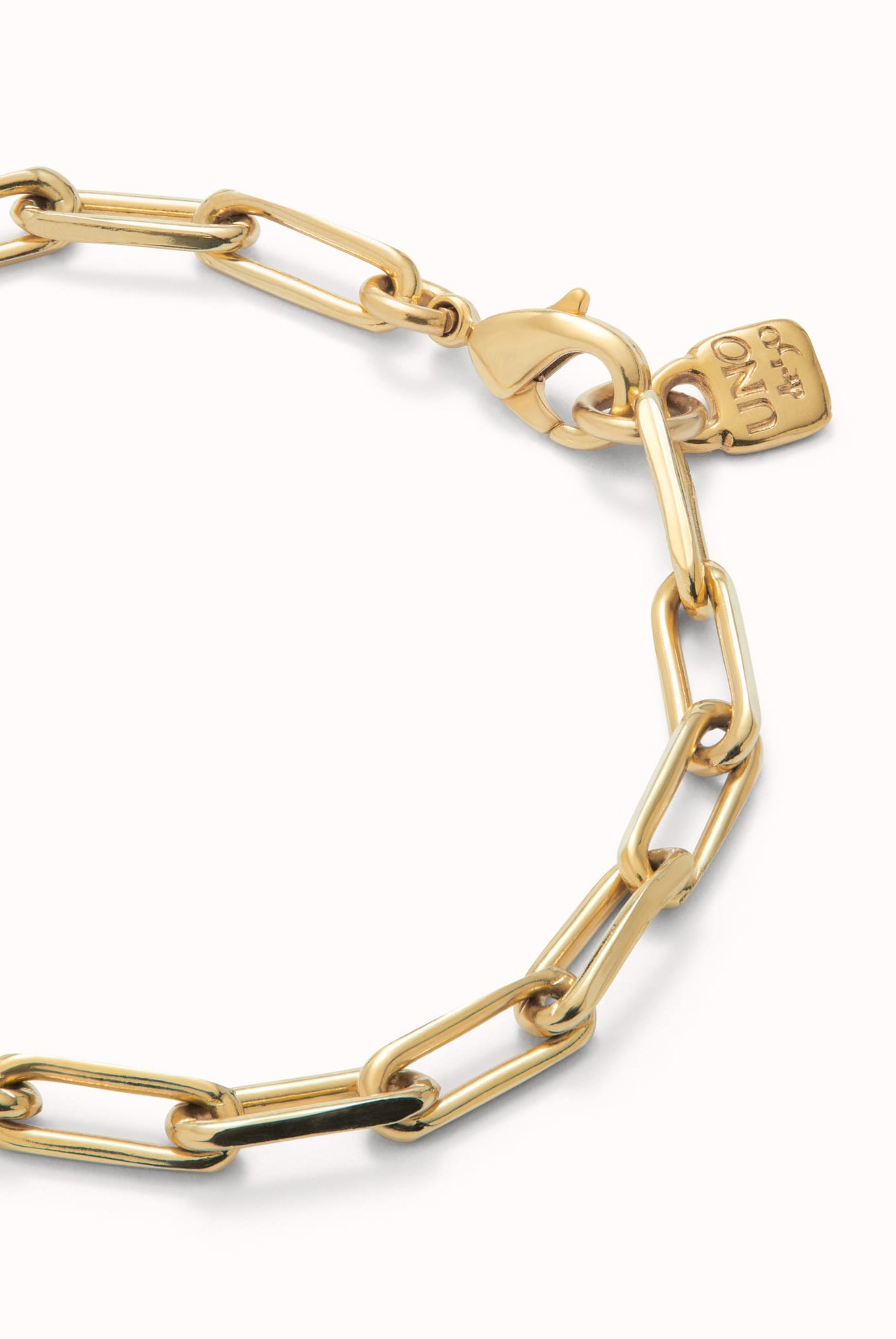 UNOde50 Bracelet 18K gold-plated bracelet with big links