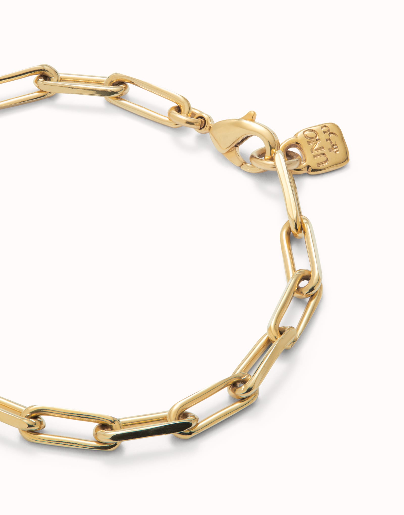 UNOde50 Bracelet 18K gold-plated bracelet with big links