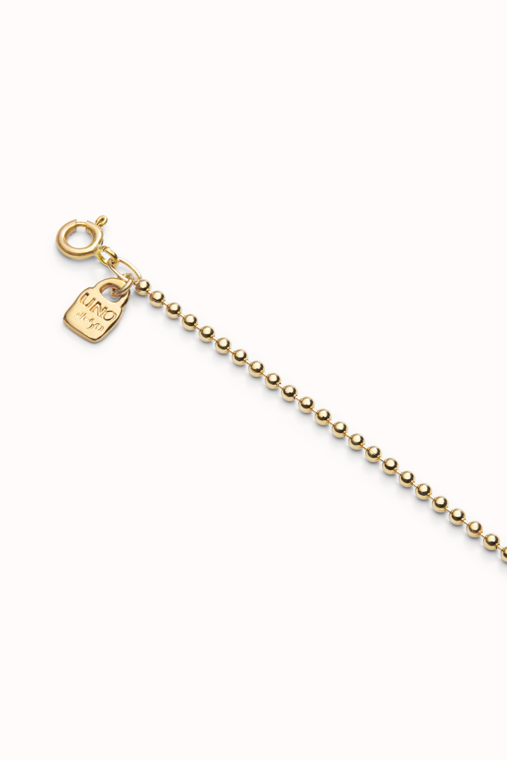 UNOde50 Jewelry 18K gold-plated mid-sized chain with beads