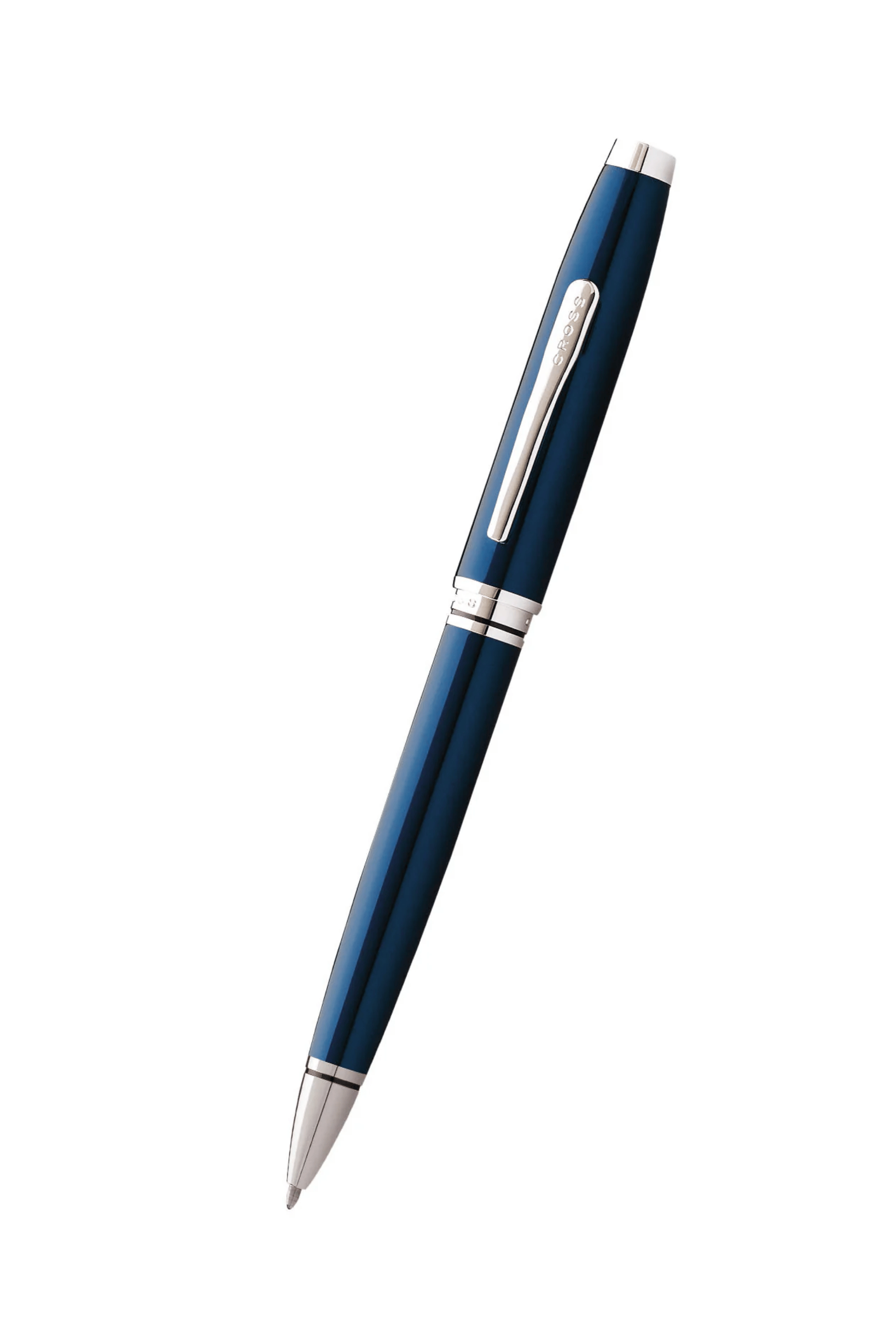 Cross Pen Coventry Ballpoint Pen - Blue Lacquer Chrome Trim