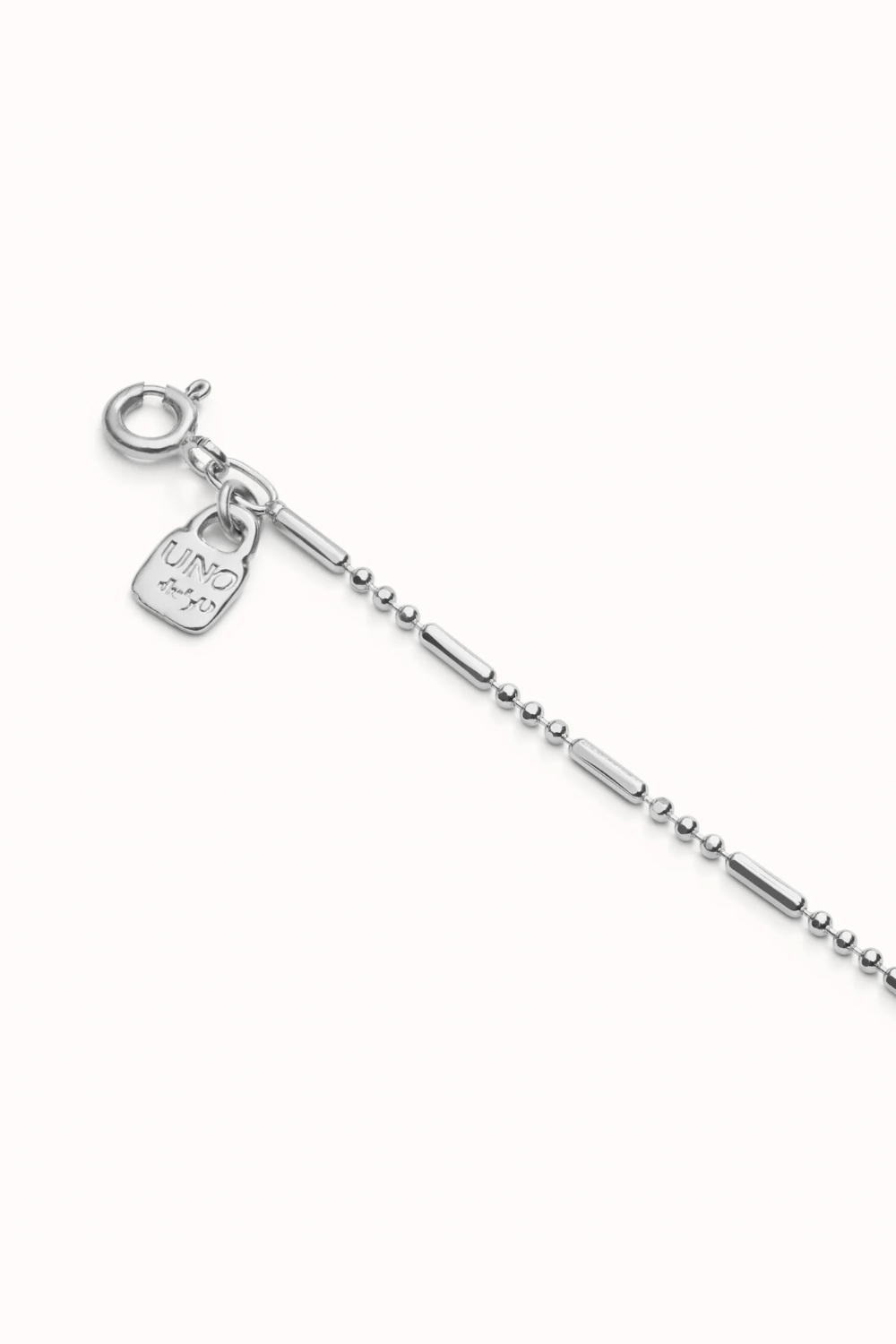 UNOde50 Necklace Sterling silver-plated short chain.