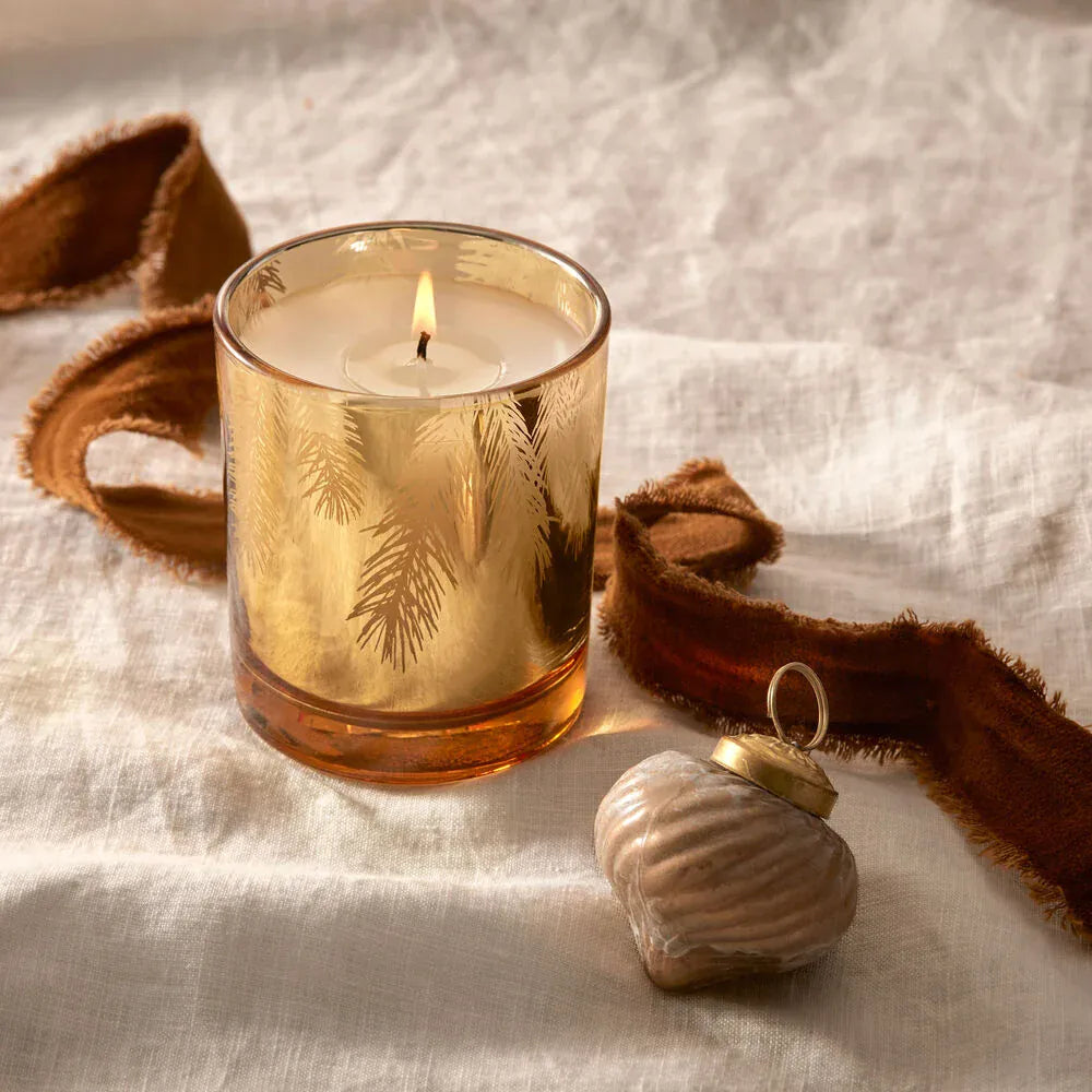 Thymes Fragance Frasier Fir Gilded Gold Poured Candle