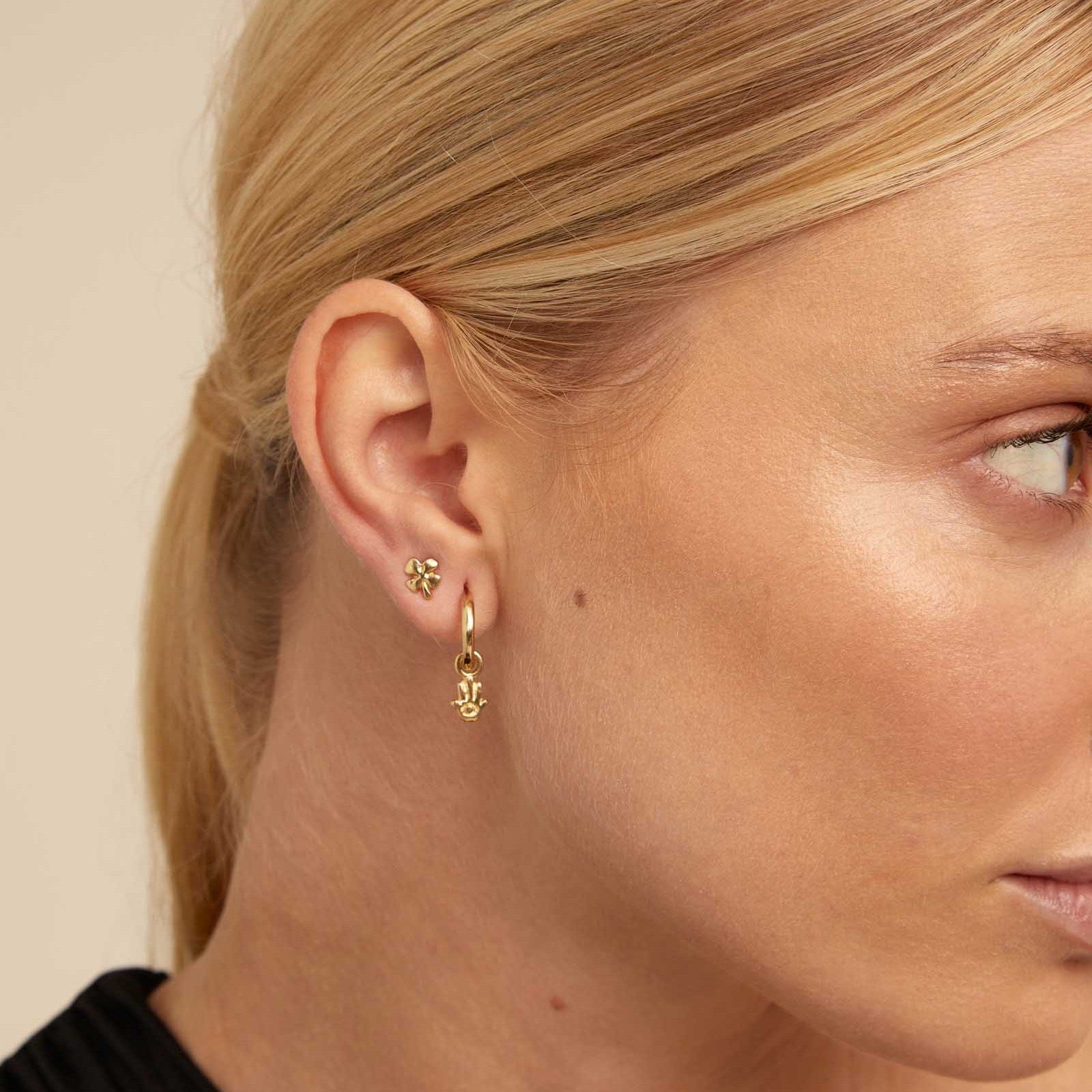 UNOde50 Earring Good Luck Stud Piercing