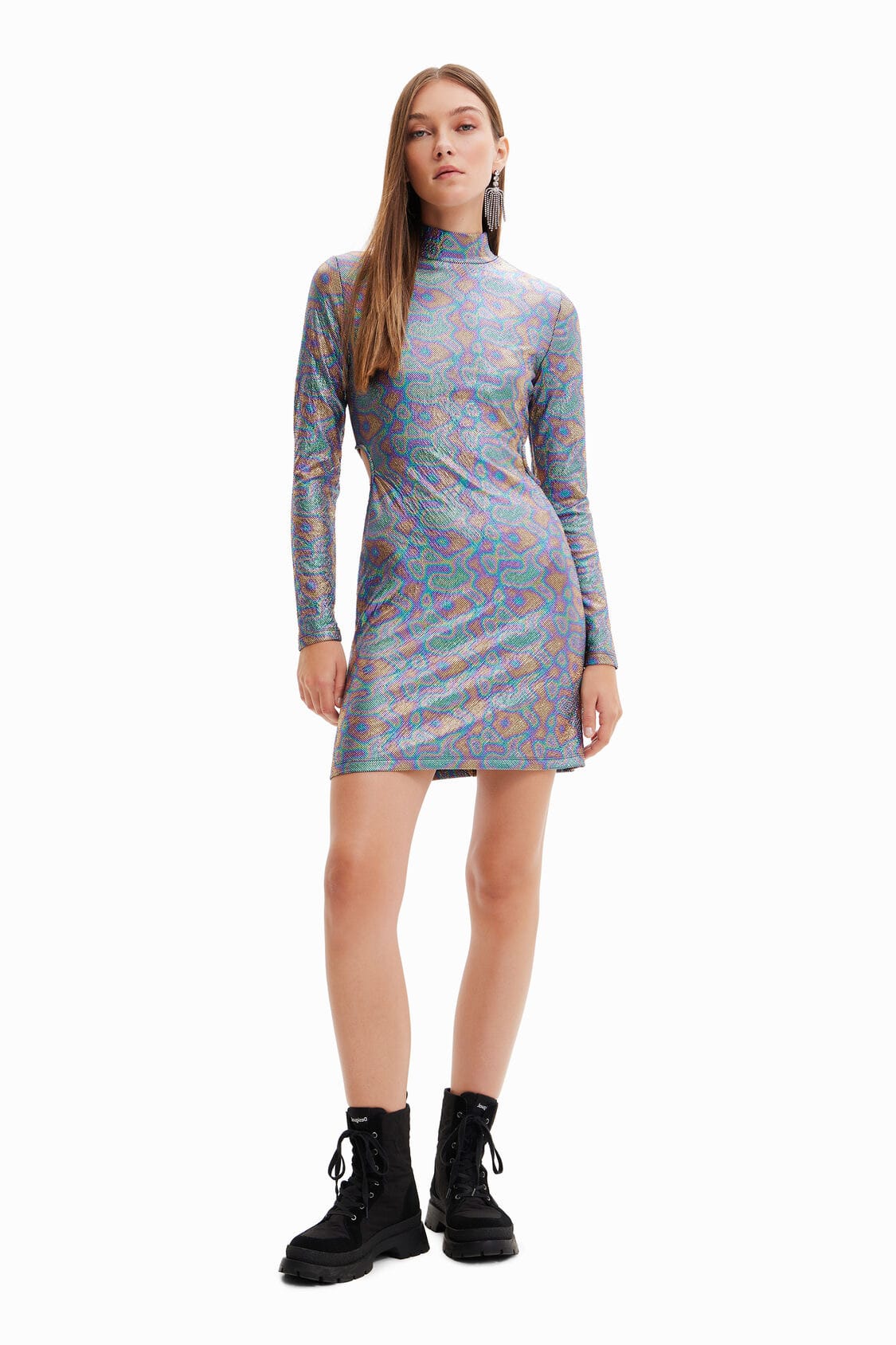 eBoutike Bottom Metallic short dress