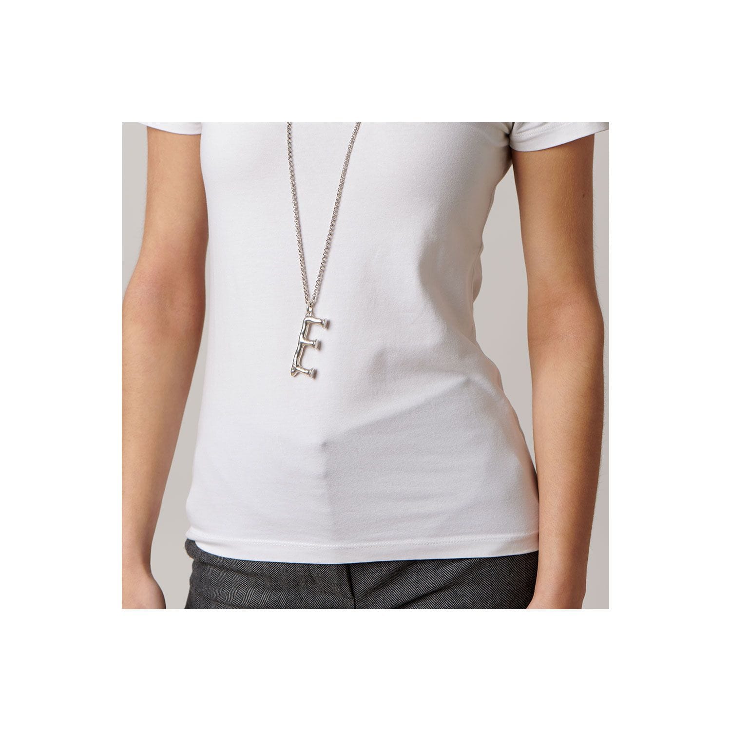UNOde50 Charms & Pendants Large E initial charm