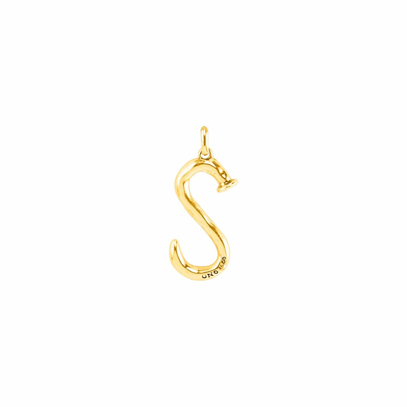 UNOde50 Charms & Pendants Gimme An S-Gold