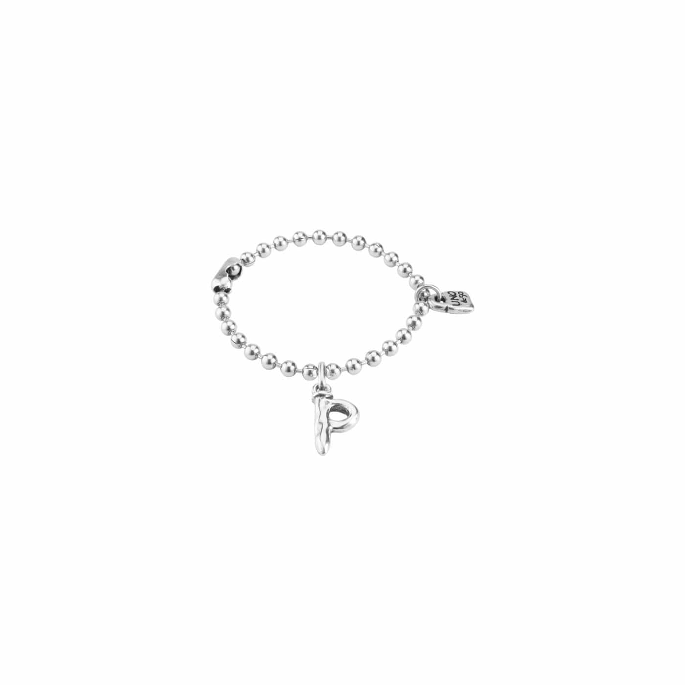 UNOde50 Charms & Pendants Sterling silver-plated letter P charm