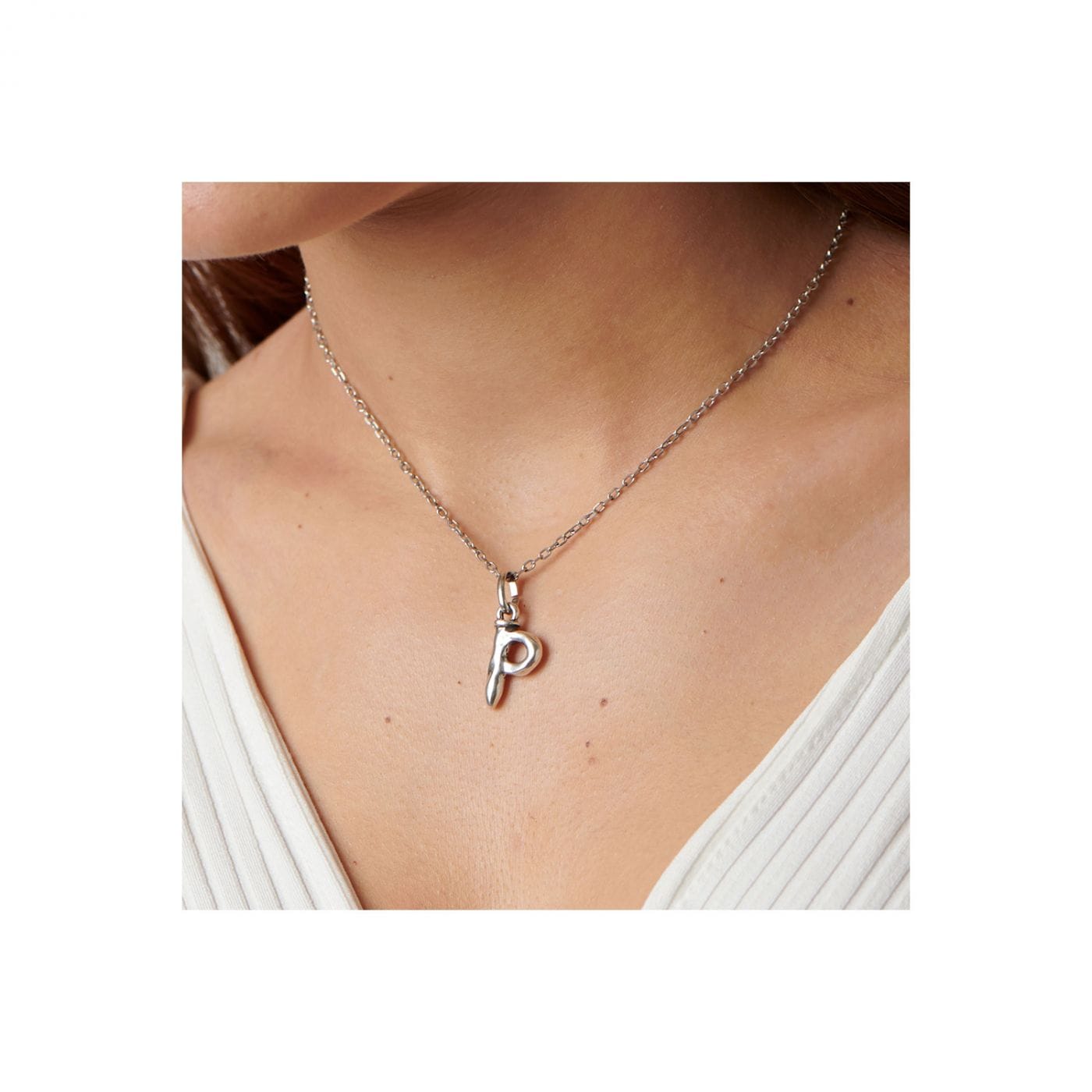 UNOde50 Charms & Pendants Sterling silver-plated letter P charm
