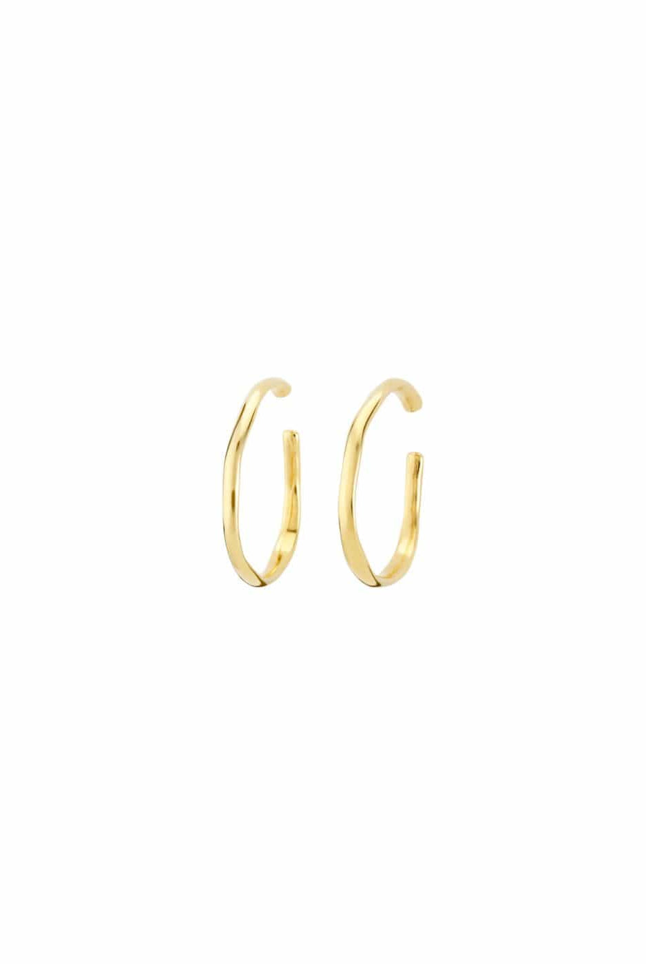 UNOde50 Earring 18K gold-plated open hoop earrings
