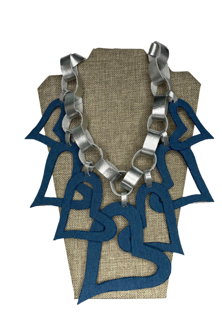 AD leather handmade necklace - éBoutiké