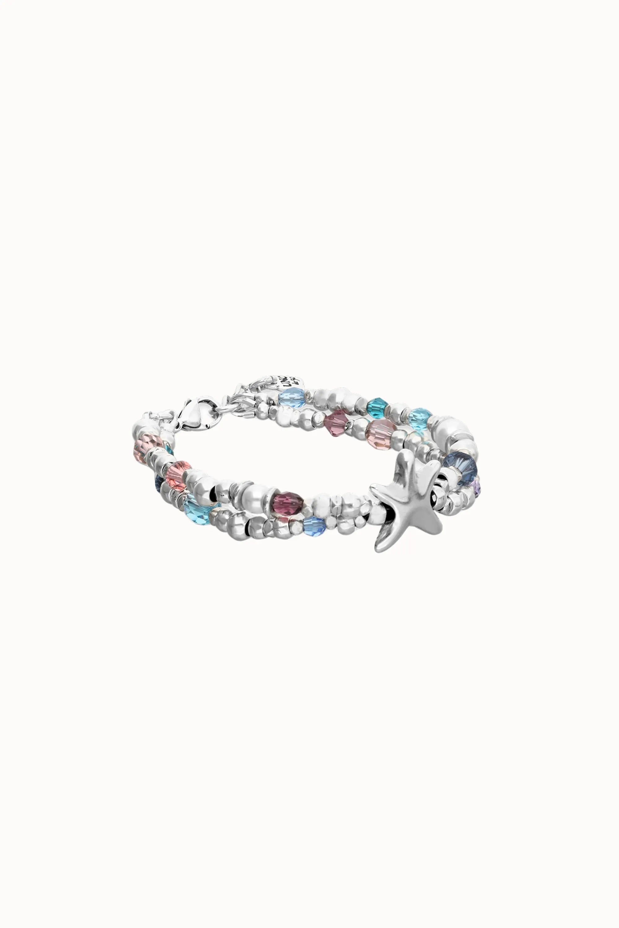 UNOde50 Bracelet Bracelet Prisma elastic bracelet with crystals and starfish
