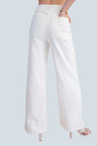 eBoutike Bottom High-Waist Straight Stretchy Pants