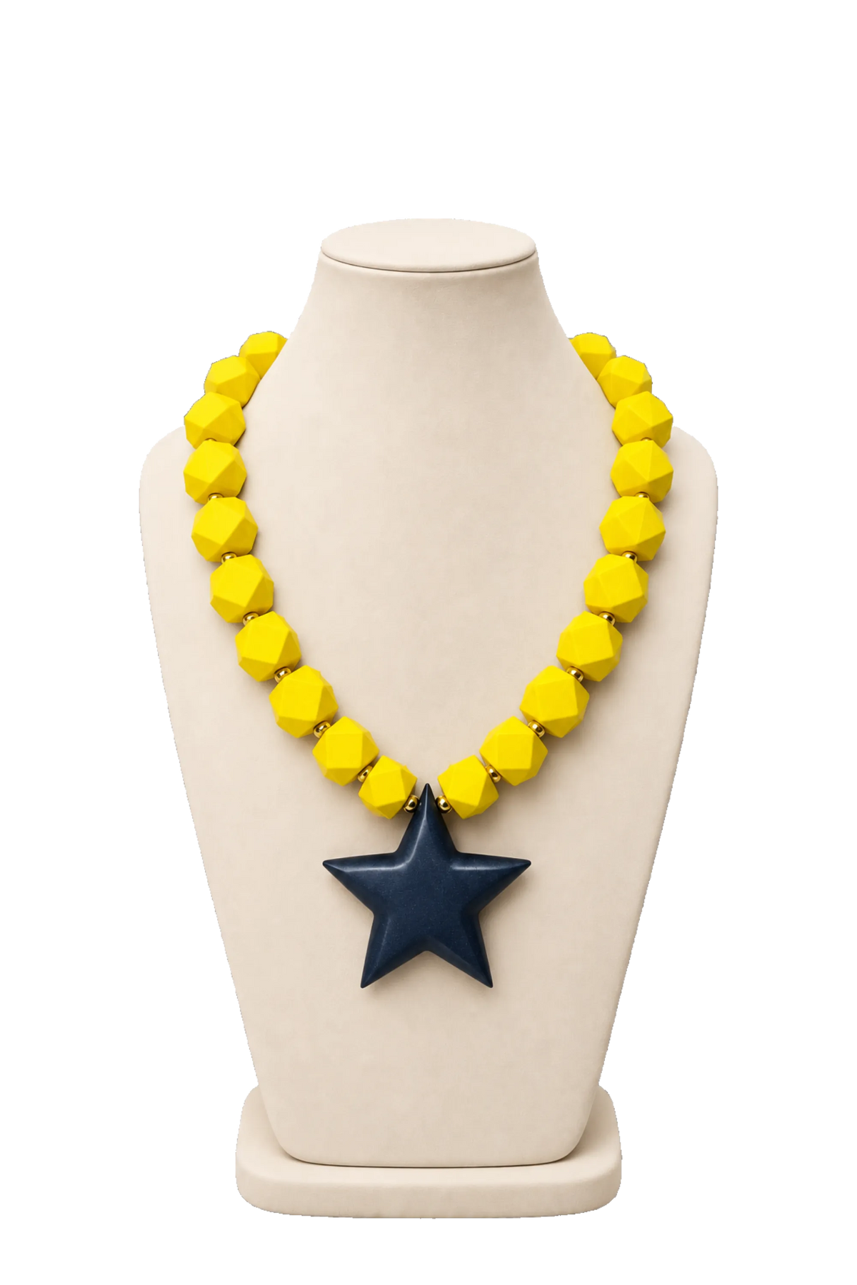 eBoutike Necklace Wooden Hexagon Star Pendant Necklace