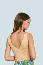 eBoutike Top V Neck Double Faced Top