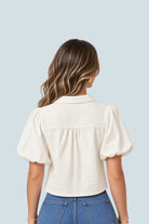 eBoutike Top V Neck Denim Top