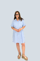 eBoutike Dress Shirt Dress with pockets