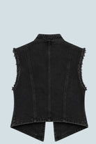 eBoutike Top Denim Napoleon Vest