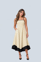 eBoutike Dress Polka Dot Midi Dress
