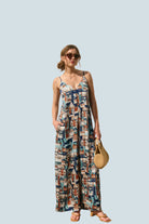 éBoutiké Jumpsuit Tie Back Detail Jumpsuit