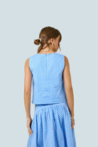 eBoutike Bottom Polka Dot Maxi Skirt Set