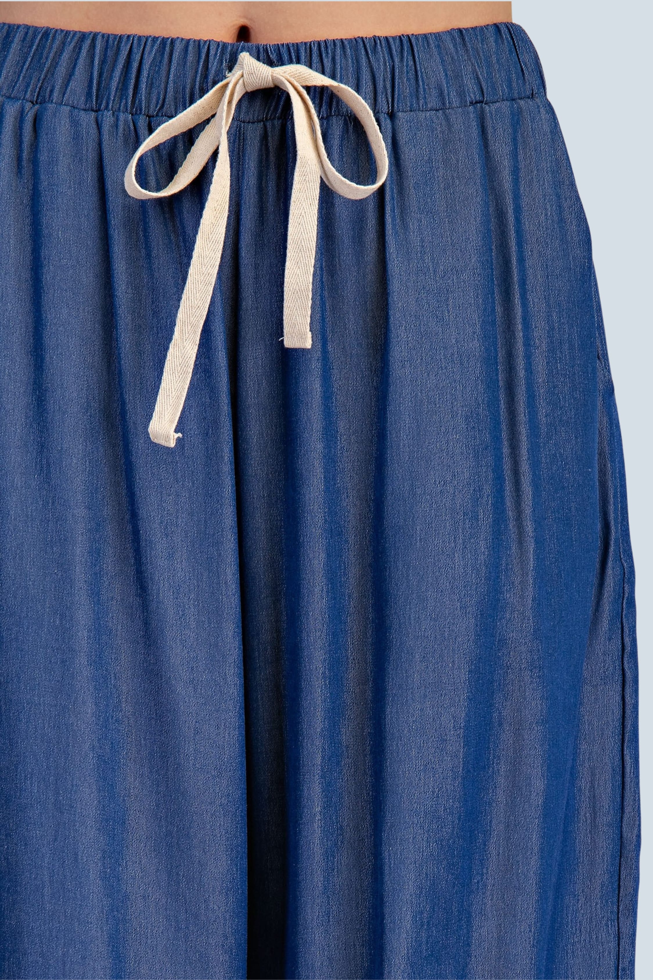 eBoutike Bottom Elastic Band Drawstring Wide Pants