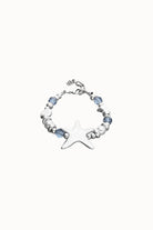 UNOde50 Bracelet Bracelet Starblue Elastic bracelet with blue crystals and starfish