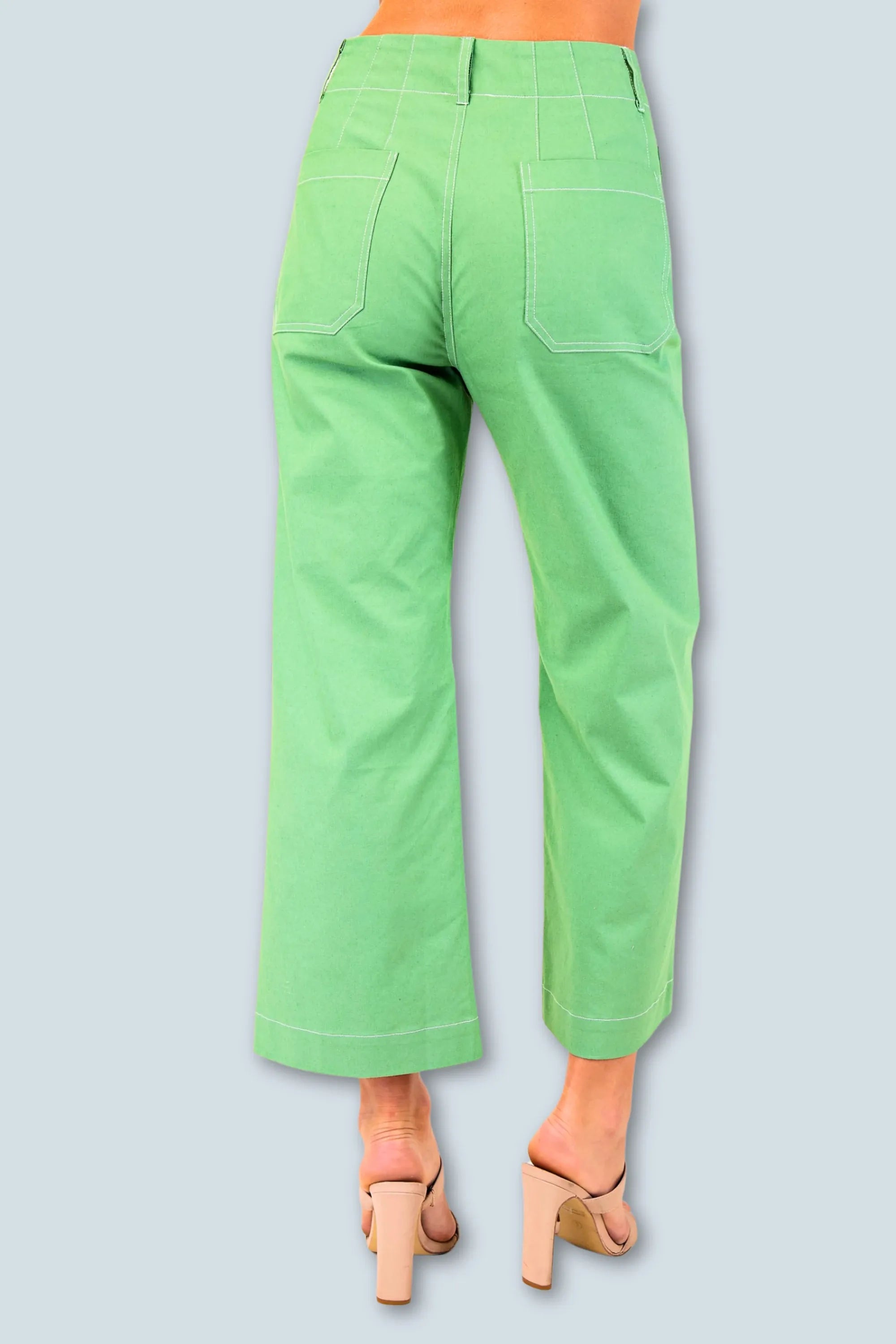 eBoutike Bottom Cropped Wide Leg Pants
