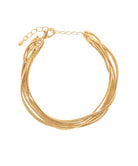 eBoutike Bracelet Snake Chain Multi Layered Bracelet