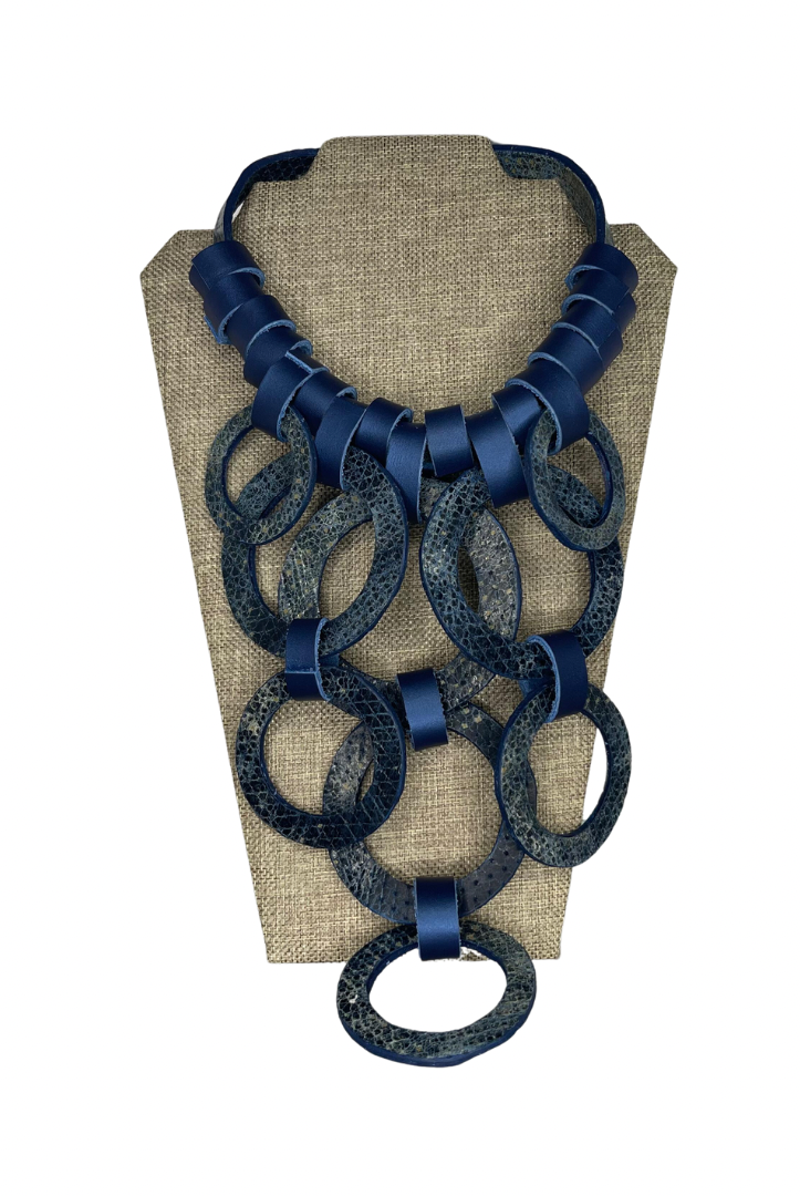 AD leather handmade Necklace - éBoutiké