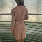 Blush Jacket w/Belted Waist - éBoutiké