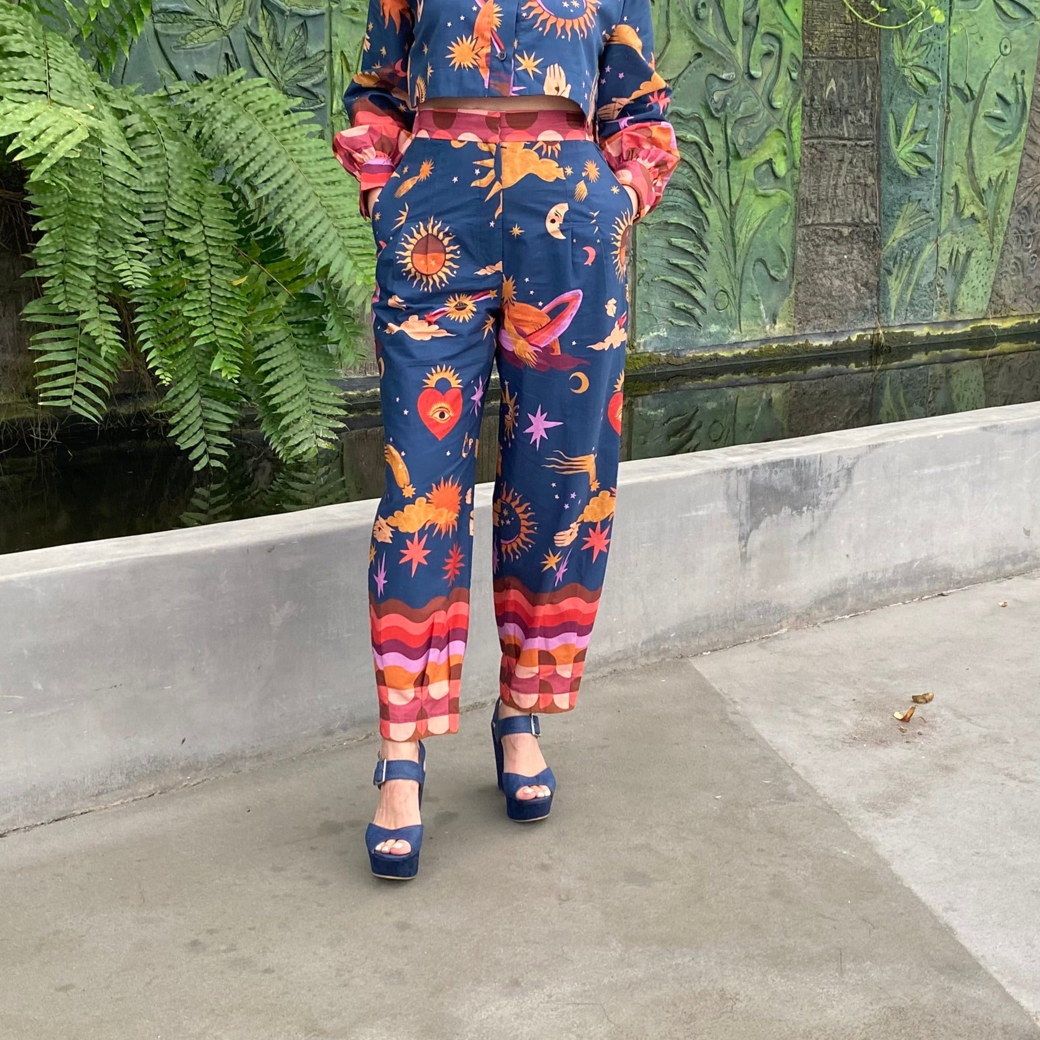 Moon Sun Print Pant - éBoutiké