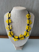 eBoutike Necklace Intertwined Flowers Necklace