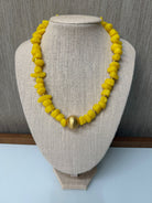 eBoutike Necklace Resin Necklace with Gold