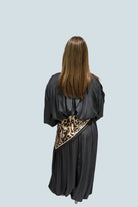 eBoutike Jumpsuit Leopard Scarf Detail Balloon-leg Jumpsuit
