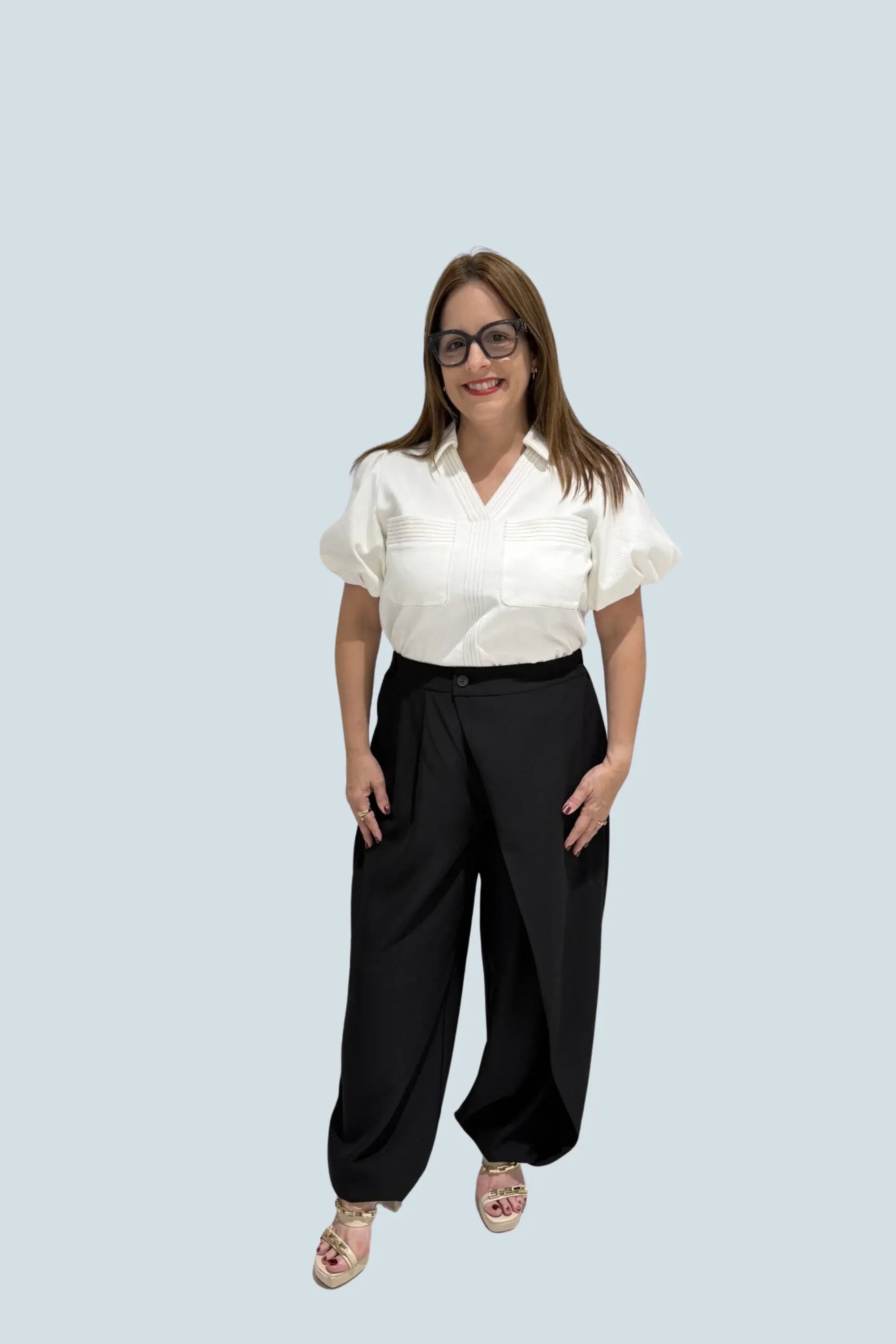 eBoutike Bottom Wrap Front Balloon Woven Pants