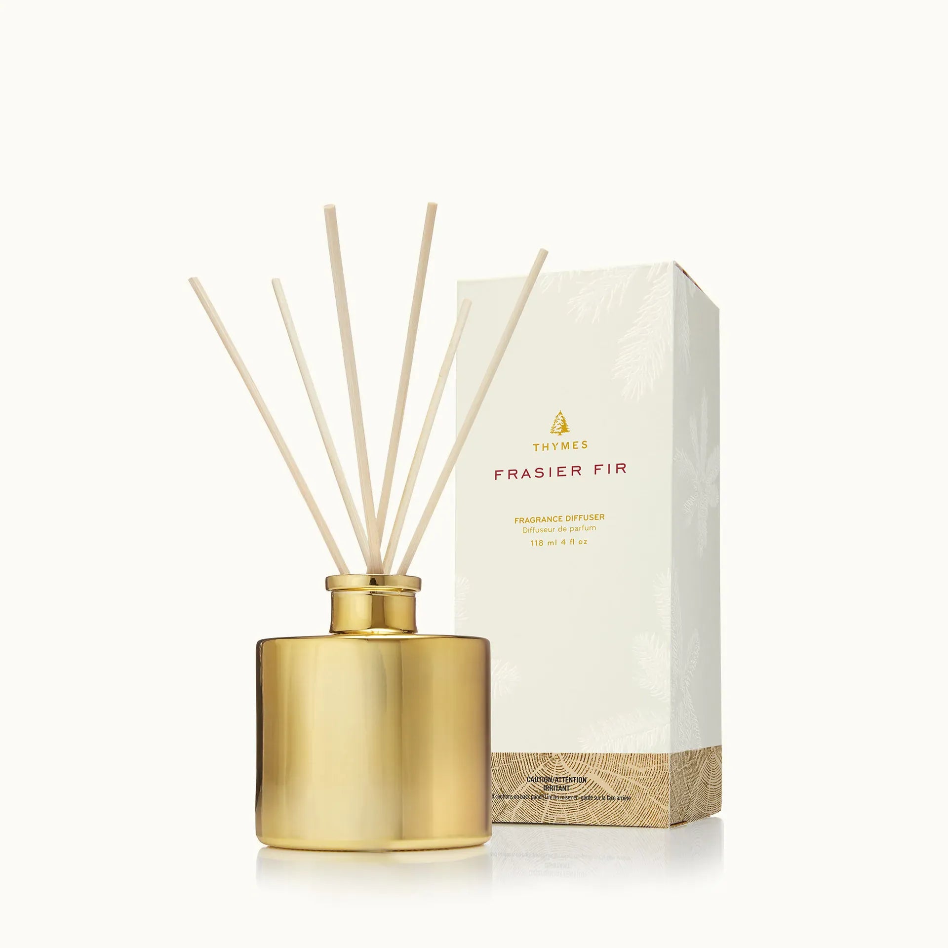 Thymes Fragrance Frasier Petite Gold Diffuser 4oz
