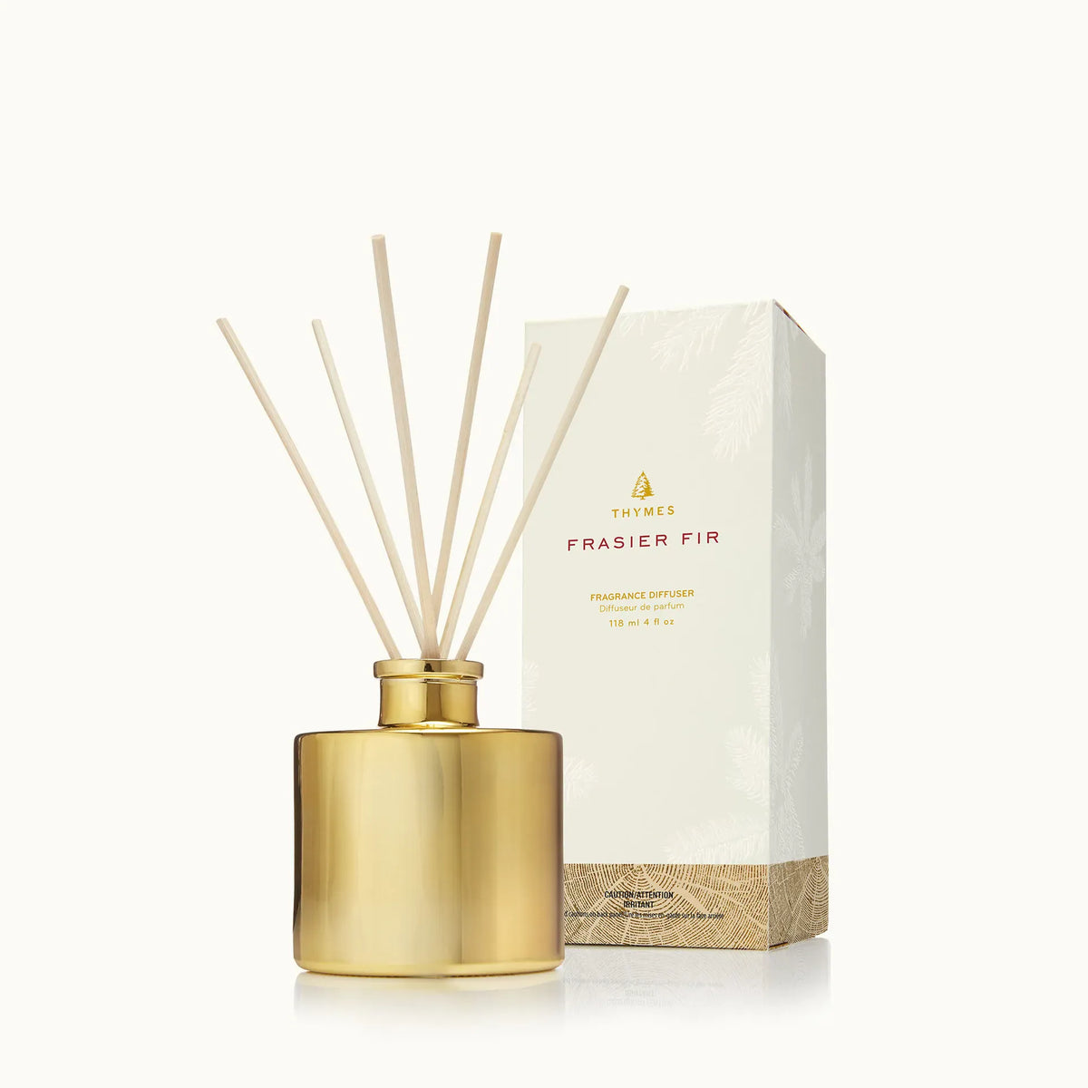 Thymes Fragrance Frasier Petite Gold Diffuser 4oz